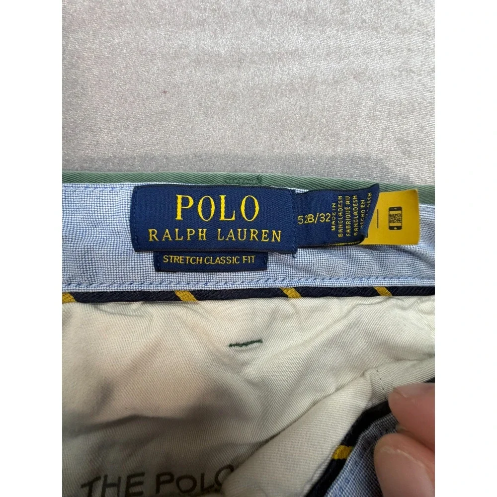 Lot of 2 Polo Ralph Lauren Stretch Classic Fit Dress Pants 52 X 32 BIG Red Green
